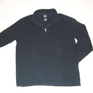 Black zippered turtleneck